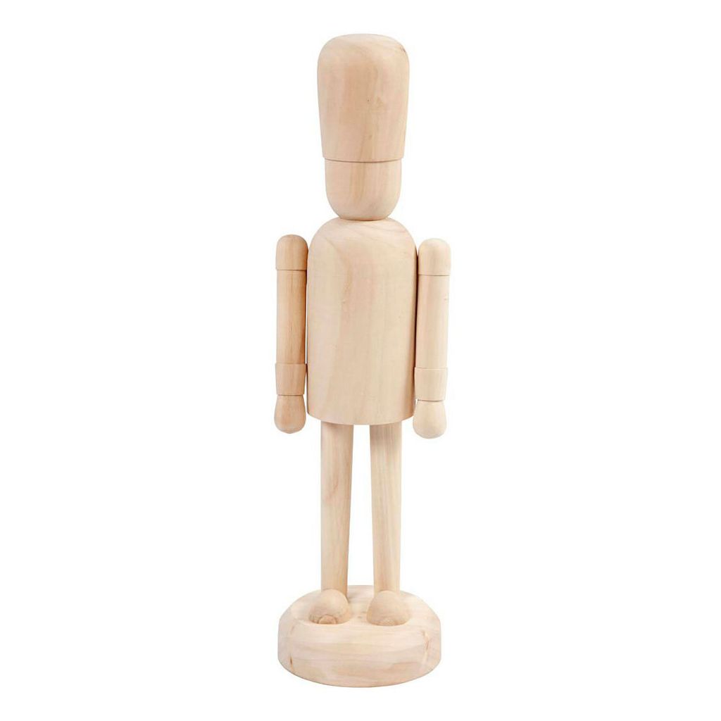 Creativ Company Holzfigur Dekoration 45 cm - Holzpuppe zum Zeichnen