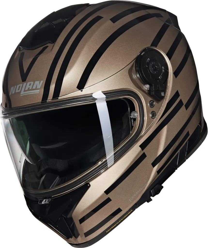 Casque Moto Intégral Nolan N80-8 Veloce N-Com Noir et Sable Taille M
