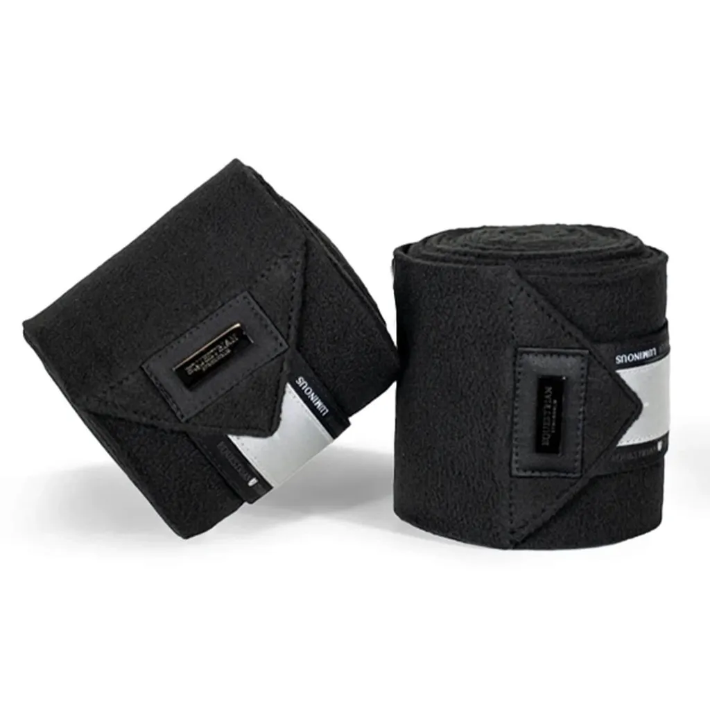 Bandes de polo en polaire stables sans glisser Luminous Black