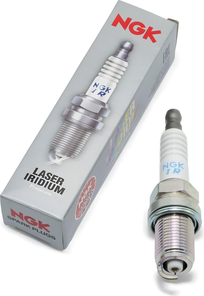 Zündkerzen Set NGK 4x IFR6G-11K Racing-Zündkerze / Rennzündkerze Iridium entstört, 19,0mm Langgewinde Ø 14,0mm Hex 16,0mm, Elektrodenabstand 1...