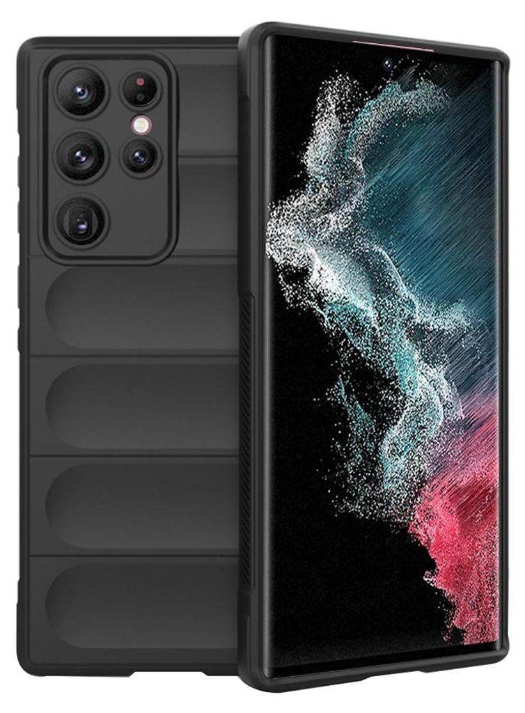 Techsuit Magic Shield Back Cover Hülle für Samsung Galaxy S22 Ultra - Schwarz