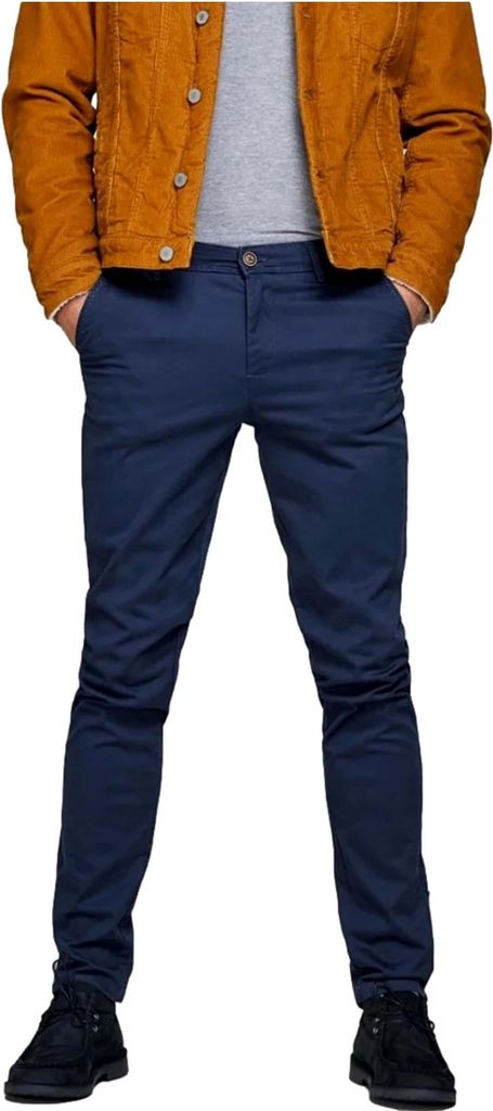 Jack & Jones 12150148, Baumwolle, Elasthan, Blau Produktbild 