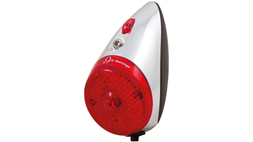 Spanninga Batterieruecklicht Nr.9" silber Produktbild 