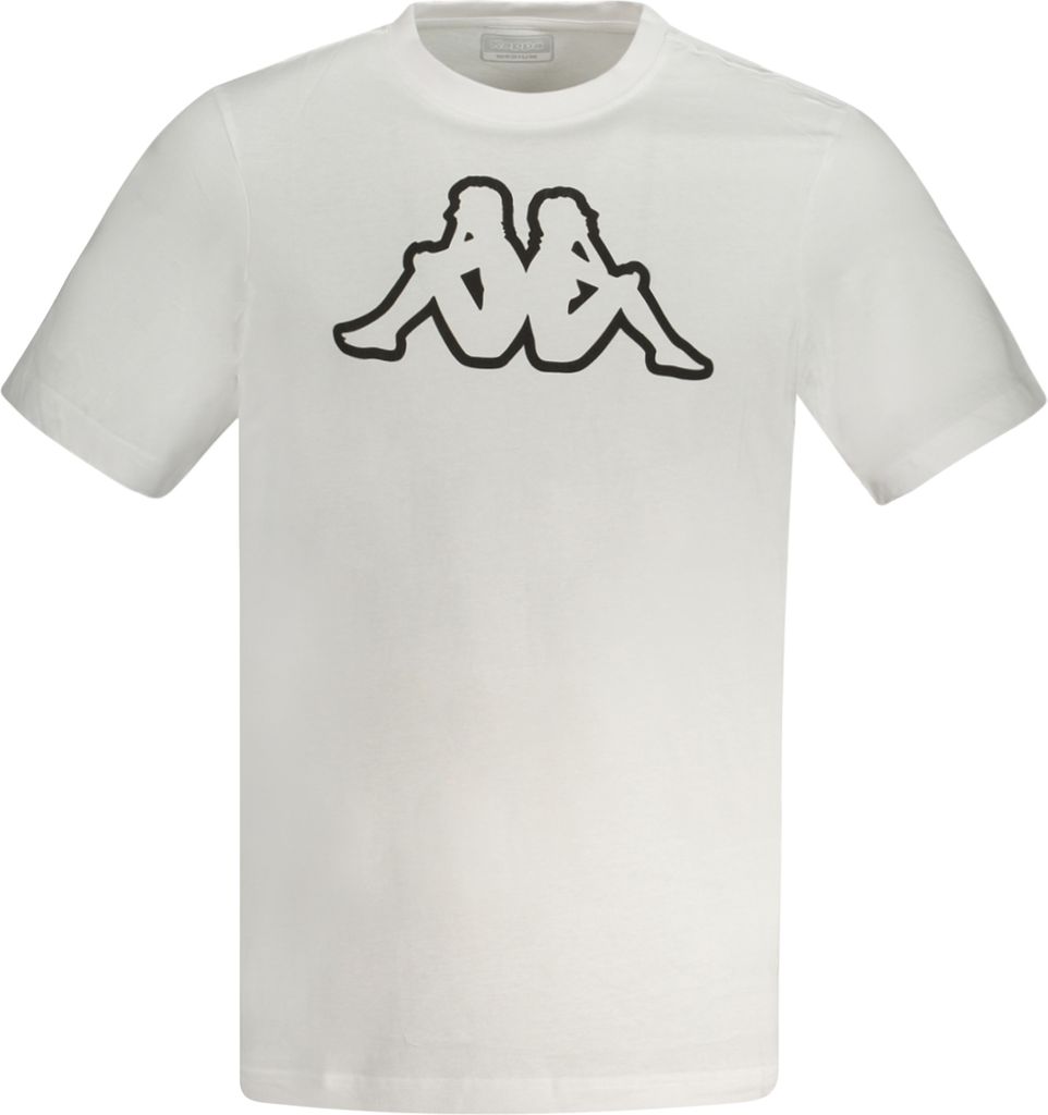 Stylisches Kurzarm-Herren T-Shirt in Weiß mit Logo & Rundhals
