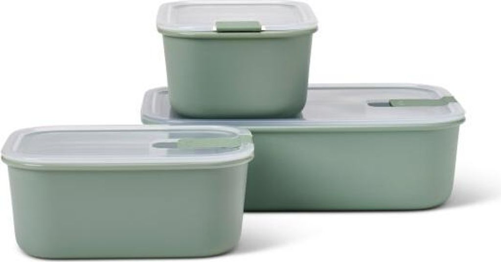 Mepal – Frischhaltedosen set 3-teilig EasyClip – Schüssel mit Deckel & Klickverschluss – Geeignet für Mikrowelle, Dampfgarer, Kühl- und Ge...