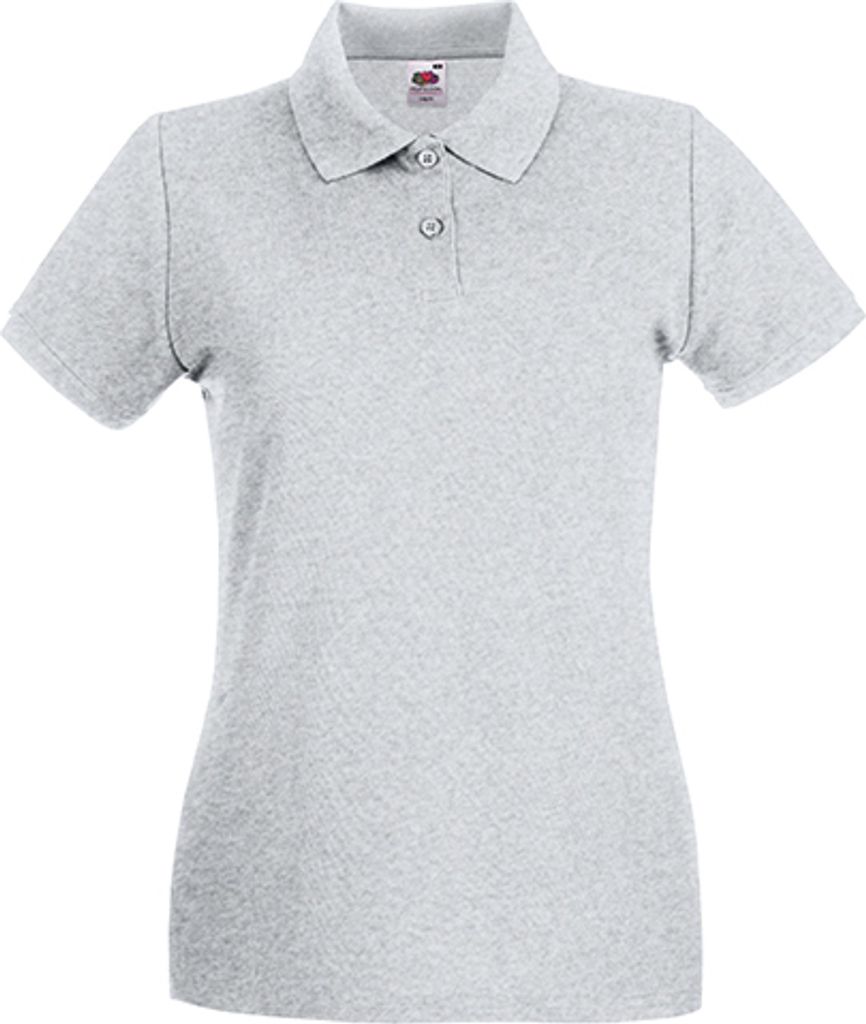 Fruit of the Loom - Lady-Fit Premium Polo - Heather Grey - XL
