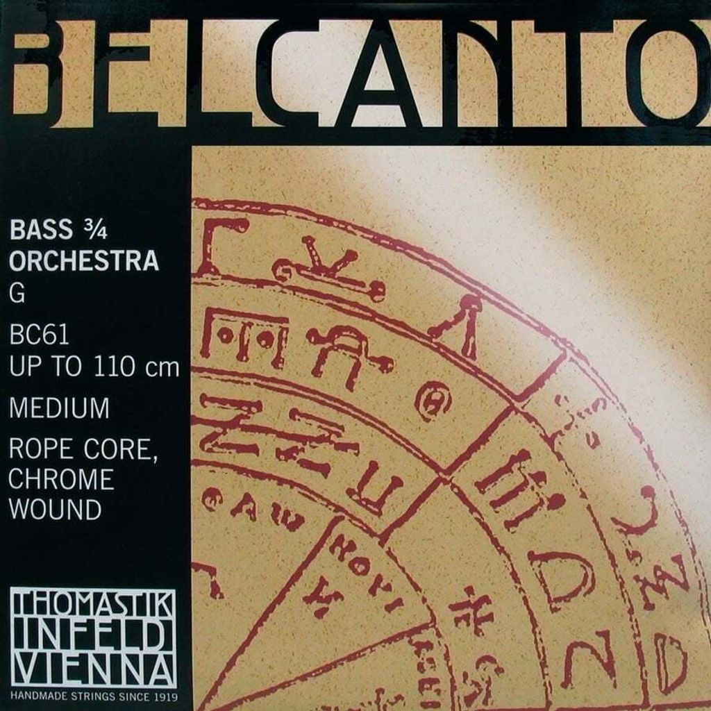 Thomastik Belcanto BC61 G Double Bass 3/4 Medium Saiten für Streichinstrumente