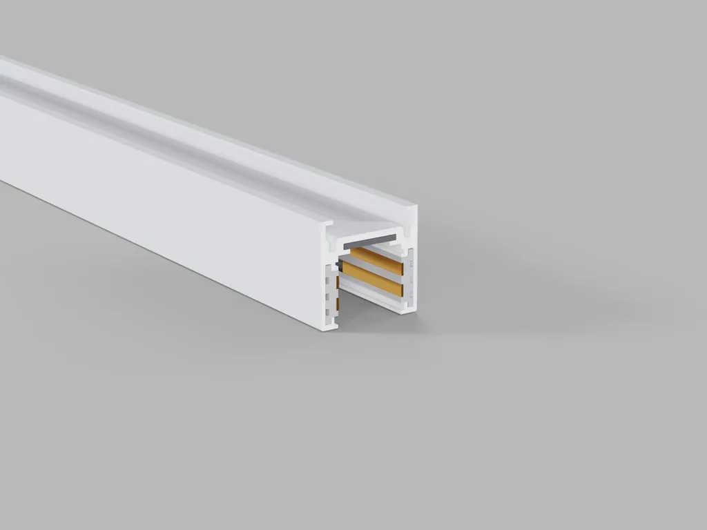 Profilé magnétique LED2 MAG LOW 2m Blanc DALI pour spots sur rails 48V