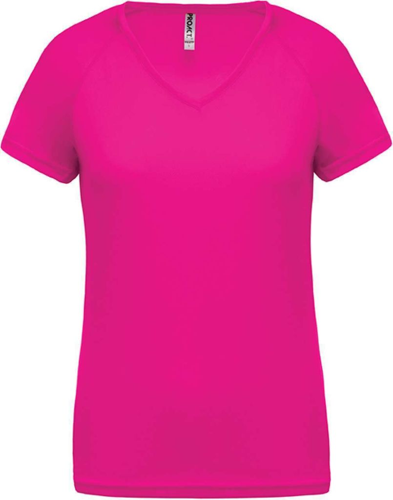 Proact Damen Sport T-Shirt Fitness Training Short Sleeve Jersey Shirt, Größe:XL, Farbe:Fuchsia