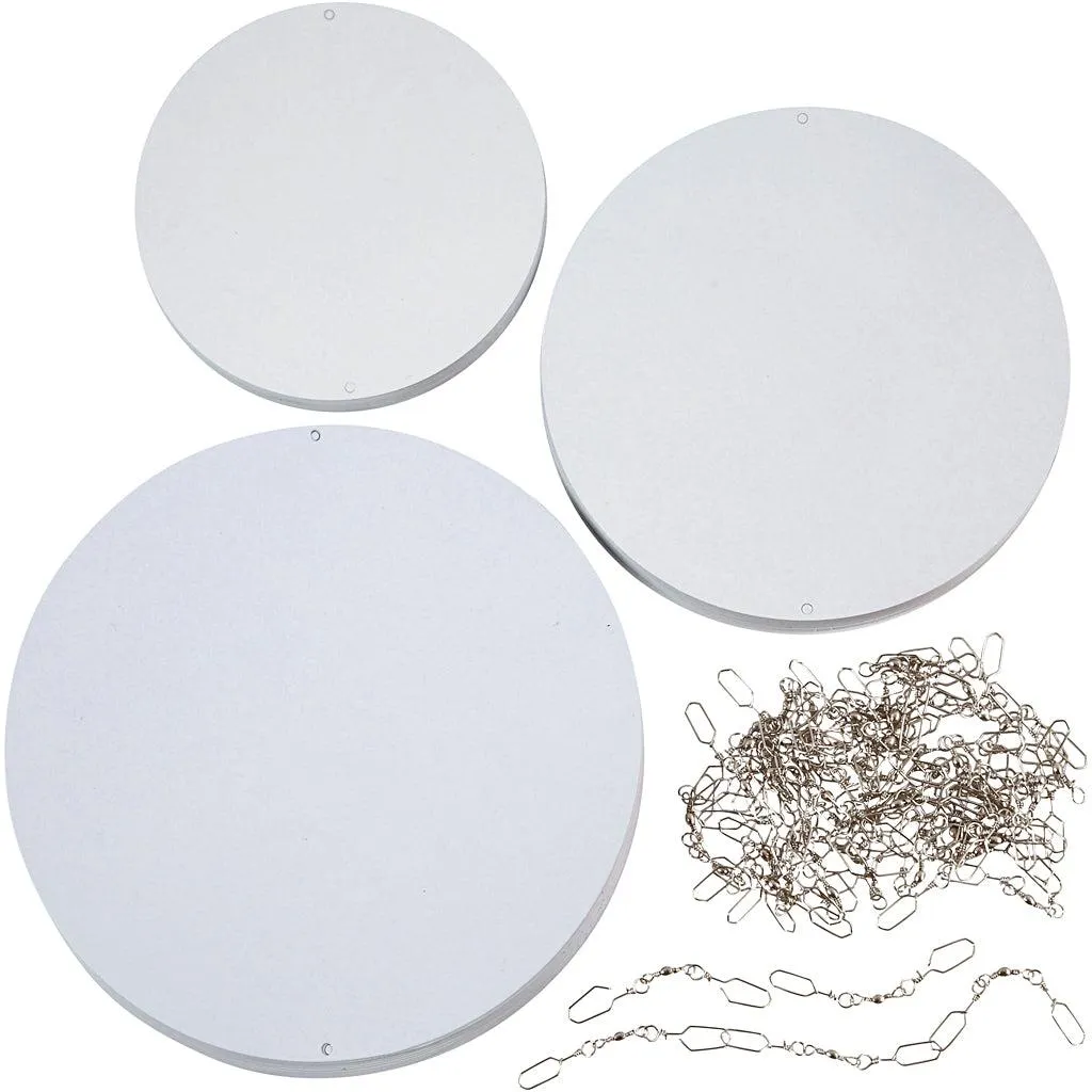 Lot anneaux suspension anti-déformation 12 15 18 cm 20 kits complets