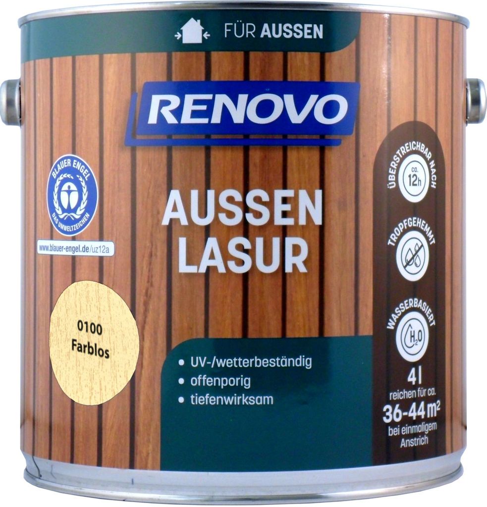 4L Renovo Wetterlasur/Aussenlasur wb. Nr.0100 farblos Produktbild 