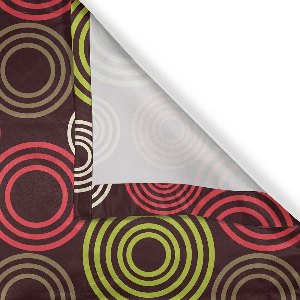 Rideau à œillets géométrique ABAKUHAUS 2 panneaux 280x175cm Vert Citron - 3