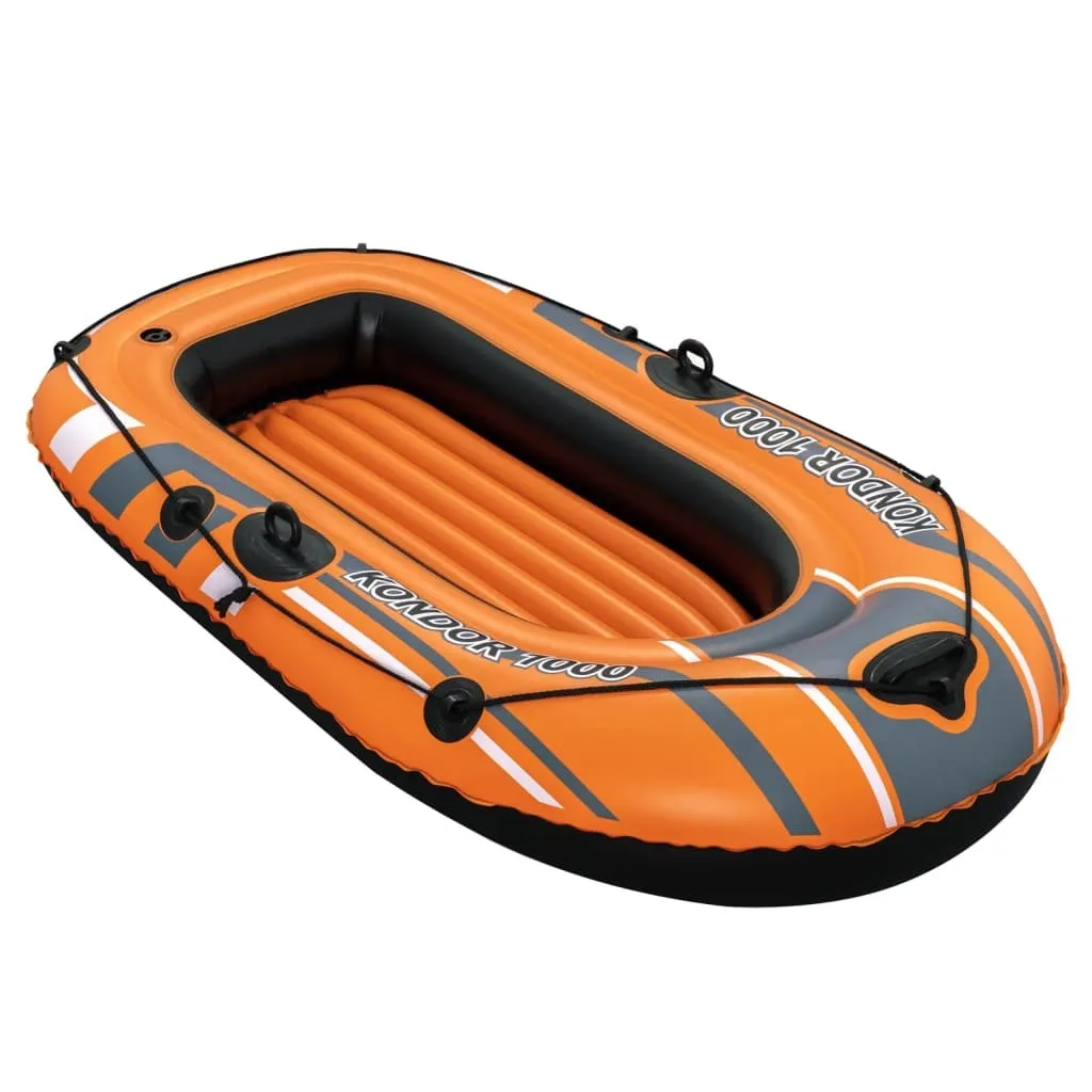 Bateau gonflable robuste 155x93cm avec valves sécurité et PVC épais - 15
