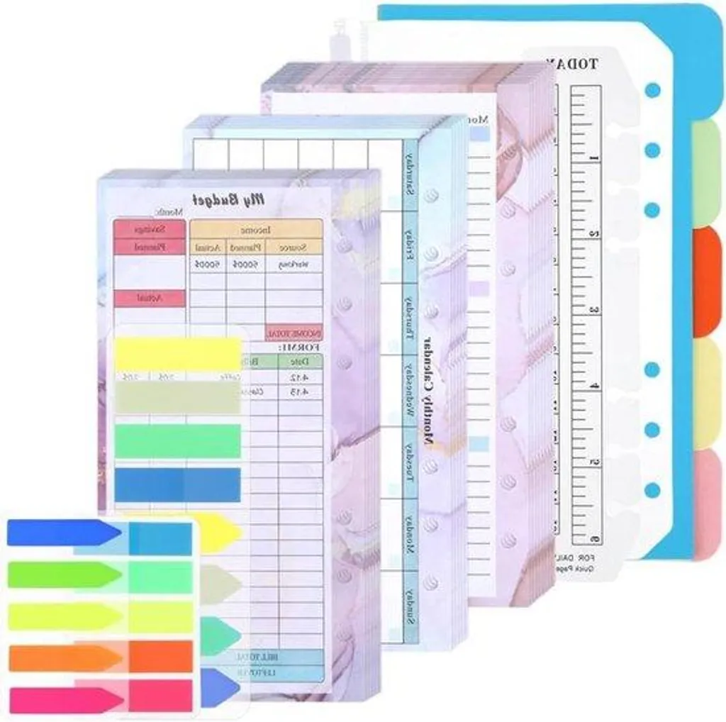 Agenda planificateur A6 vert pour organiser vos semaines et budget