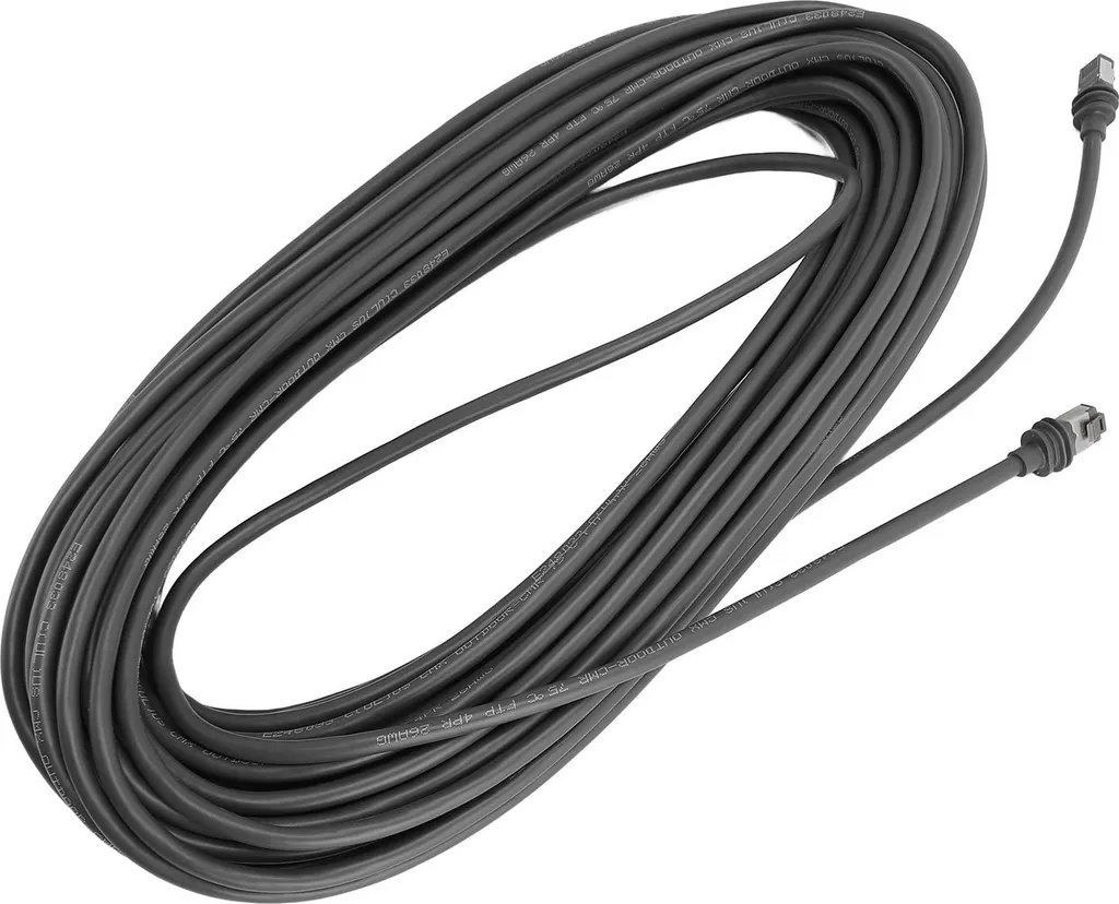 Câble Satellite Gen 3 Étanche IP68 avec Protection Anti-Morsure Gris