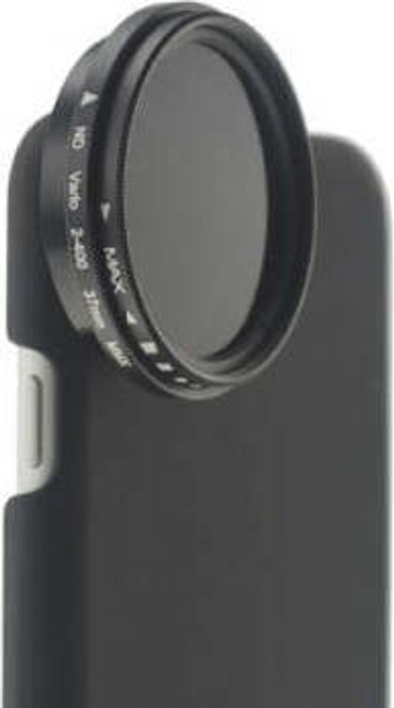 SYSTEM-S ND Filter 37 mm Set Neutraldichtefilter Graufilter mit Hülle für iPhone 7 Plus und 8 Plus