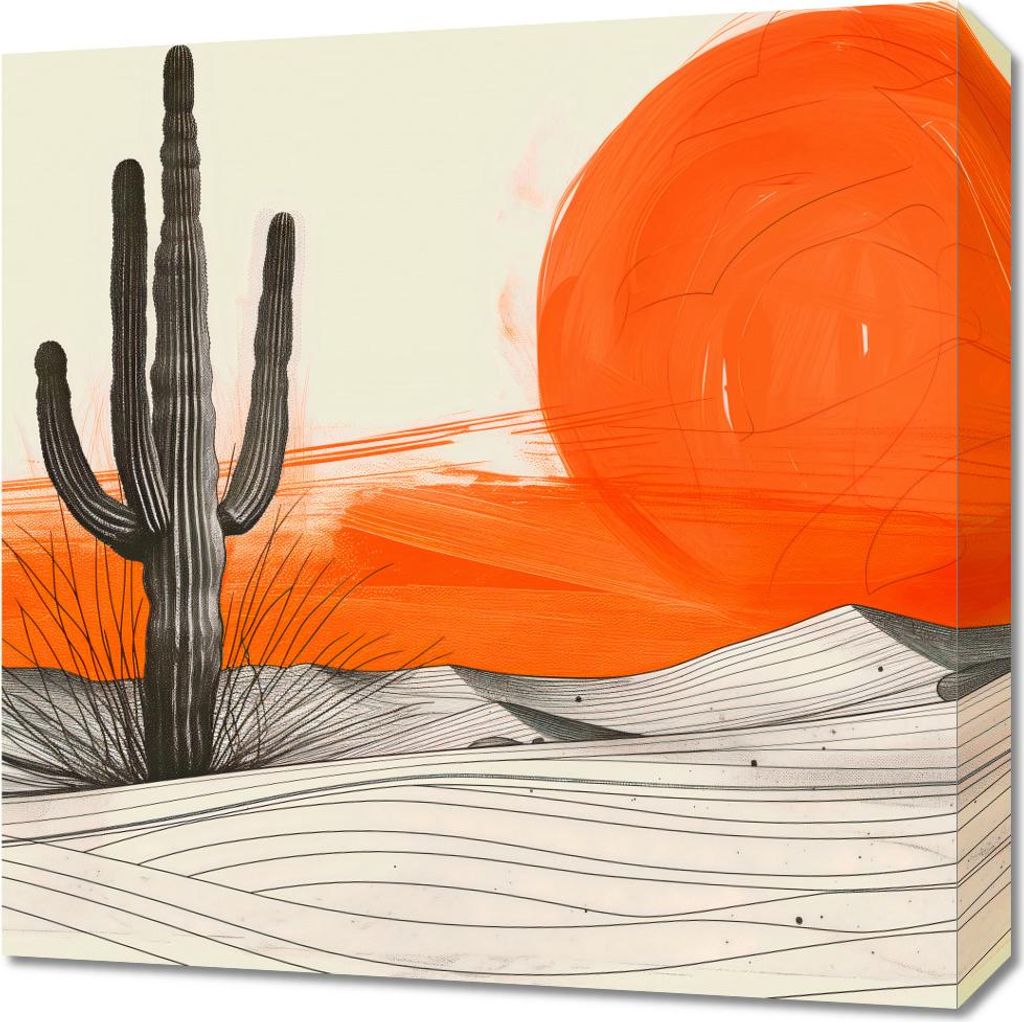 Bild 50x50cm Saguaro-Kaktus