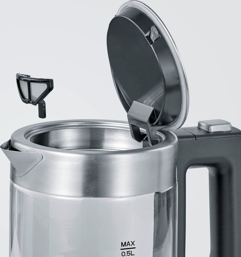 SEVERIN WK 3472 mini czajnik ze szkła i stali nierdzewnej Zdjęcie produktu 9