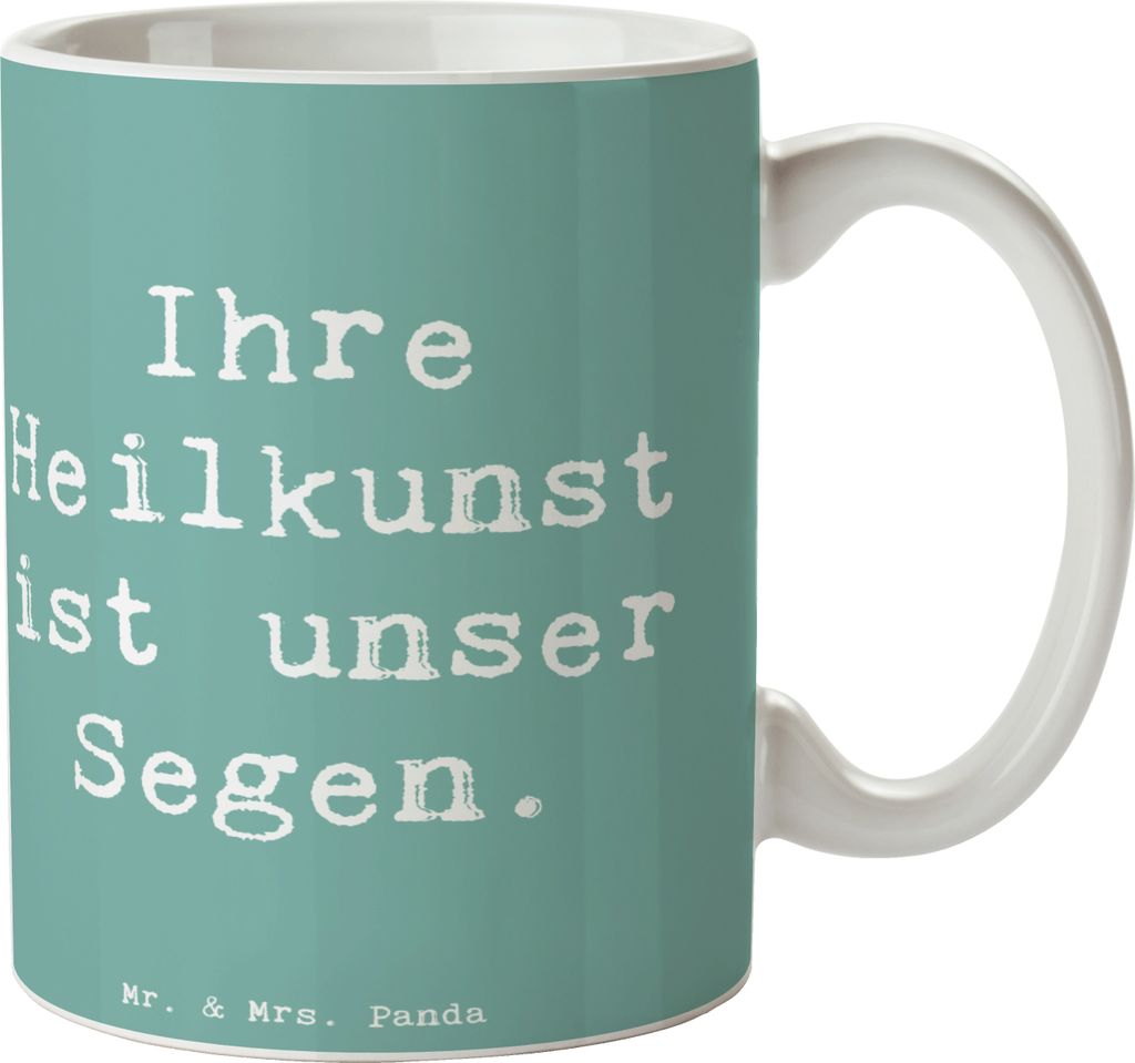 Mr. & Mrs. Panda Tasse Spruch Arzt Segen - Meeresbrise - Geschenk, Kaffeepott, Wertschätzung, Becher, Wohlbefinden, Pott, Bedanken, Kaffeetasse, K...