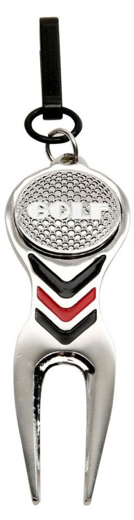 Pitch-Reparaturwerkzeug mit dreifarbigem Golfballmarker