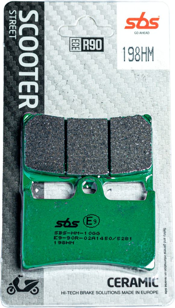 Scooterbelag SBS 198HM (Satz pro Scheibe) Street Ceramic