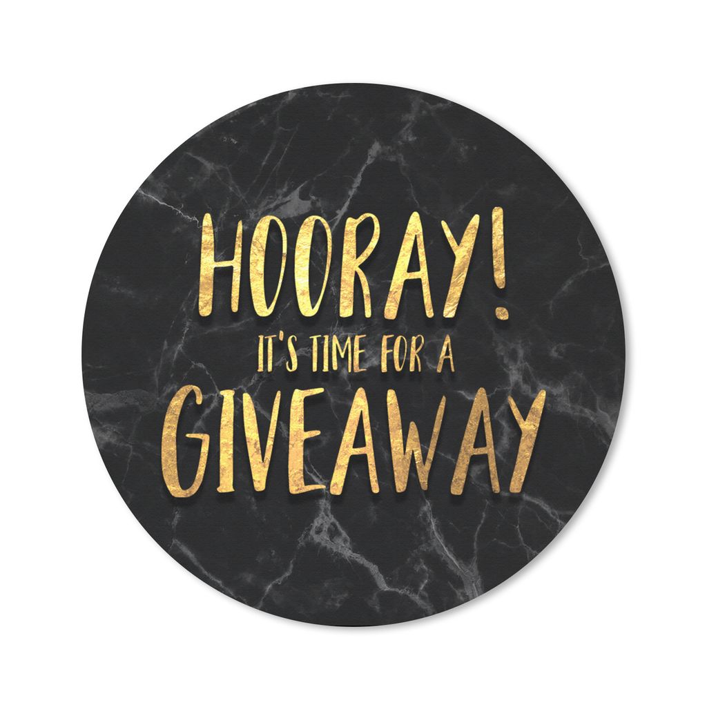 MuchoWow Mauspad Mousepad Zitate - Geschenk - Gold - Marmor 30x30 cm - Mousepads - Maus Mat - Pad - Mausunterlage - Tischunterlage - Schreibtisch...