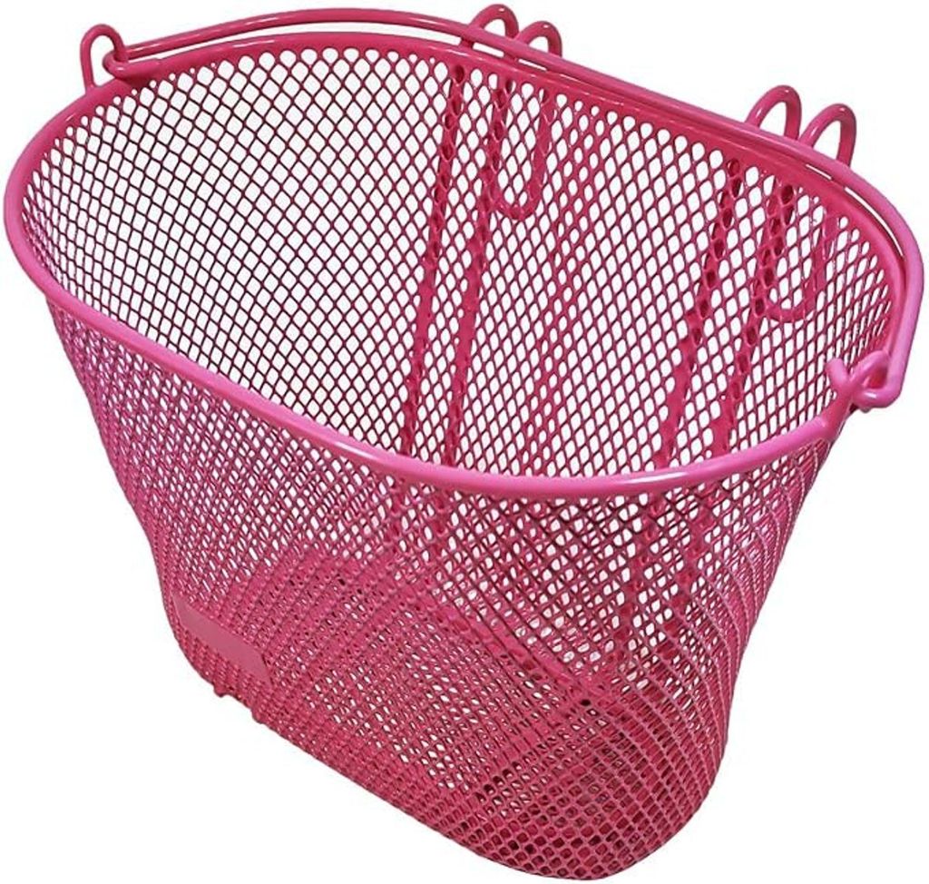 Kinder Fahrradkorb pink Lenkerkorb Metall vorne Korb Kinder Produktbild 