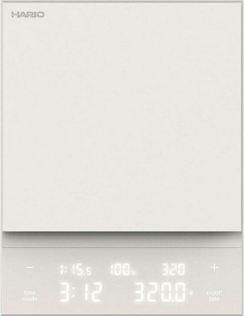 HARIO - Kaffeewaage de Kaffee Polaris white Waage de Kaffee Wiegen Geschenk Geschenk CST-2000-W