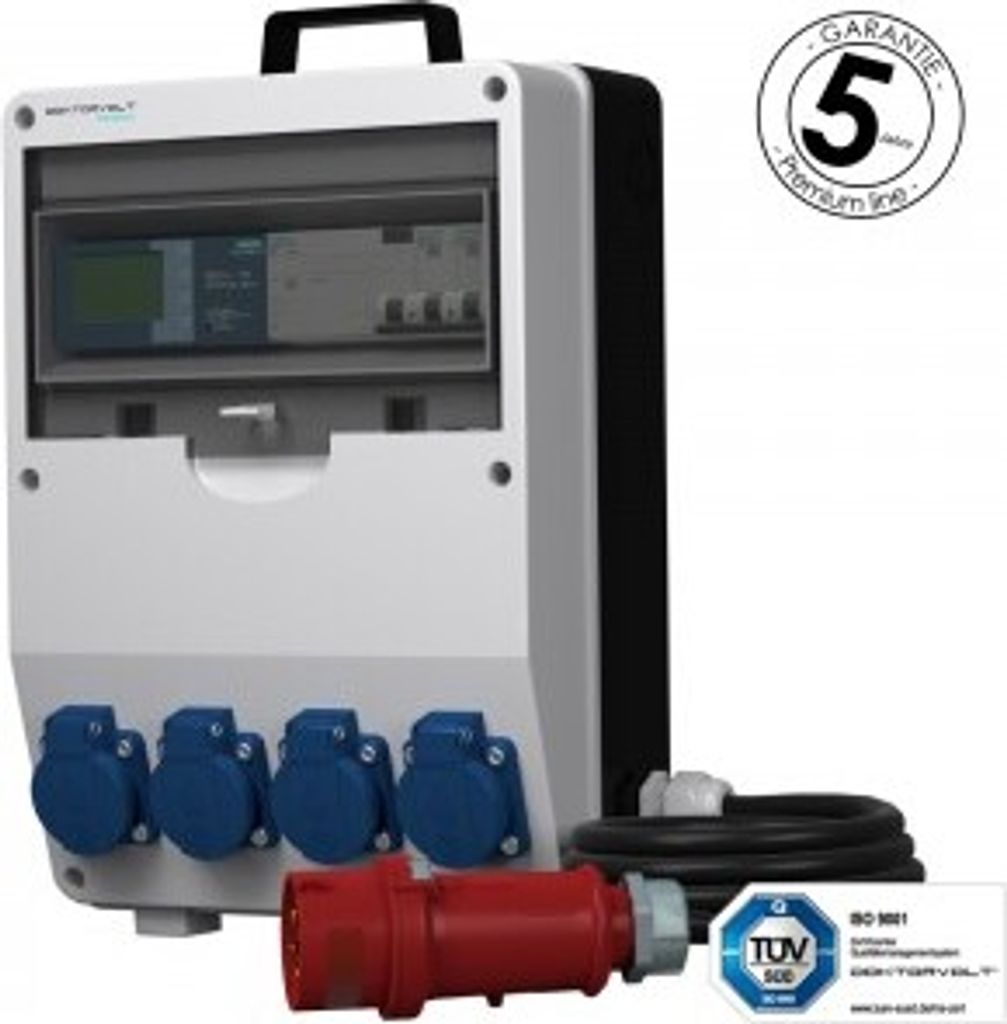 EEG Verteiler pTD-S/FI 4x230V Zähler Kabel Stromverteiler mit SIEMENS & Mennekes Doktorvolt