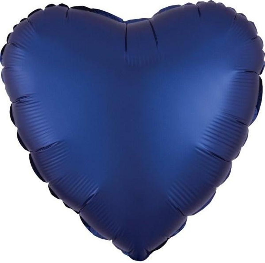 Palloncino in foil cuore di seta blu navy 43cm Immagine del prodotto 
