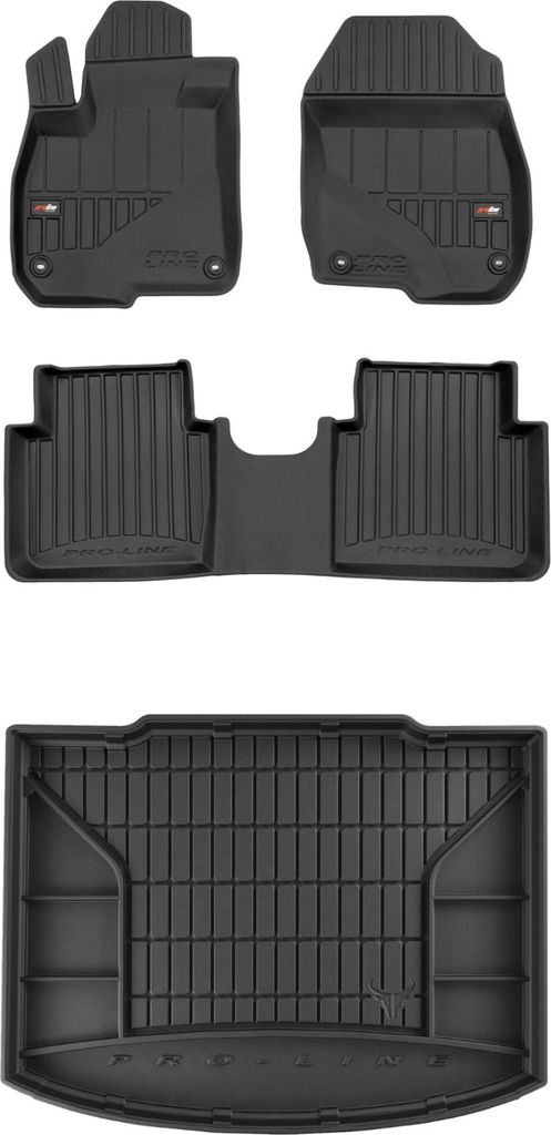 FROGUM Gummimatten Auto Fußmatten + Kofferraummatte für Honda CR-V V 2016-2023