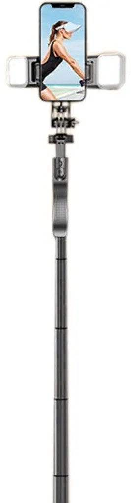 Trépied selfie Bluetooth L16D avec double éclairage LED et rotule 360