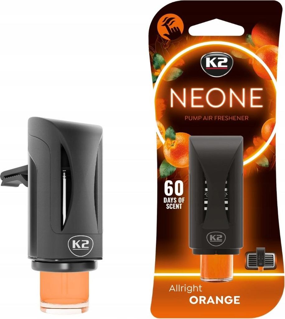 K2 V372 Neone Allright Orange Lüftungsgitter-Duft mit Pumpe Produktbild 