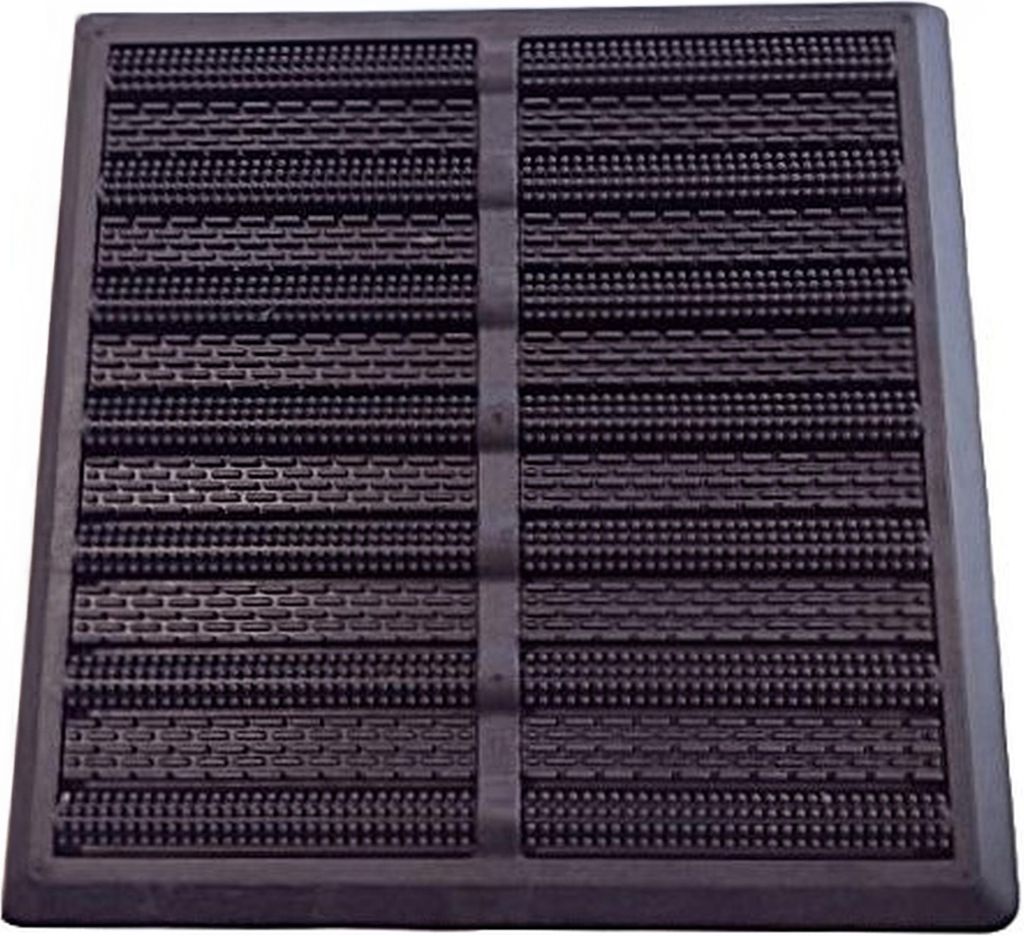 Fußmatte Quadratisch Outdoor Gummi Schwarz 40 x 40 cm
