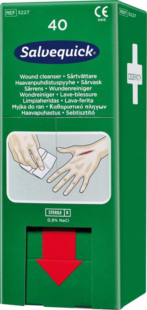 Cederroth 3227 Wundreiniger - 40 Stück, grün Obrázok produktu 