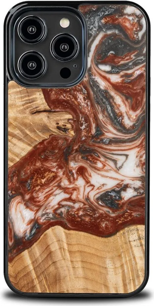 Custodia Bewood iPhone 15 Pro Max Pianeti Venere | Legno e Resina