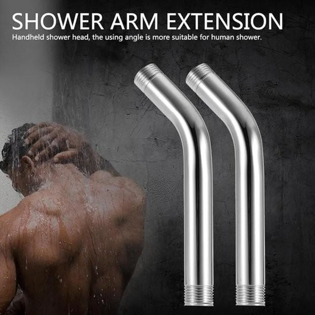 Rallonge de douche chrome pour augmenter la hauteur - Solution jet d'eau - 8