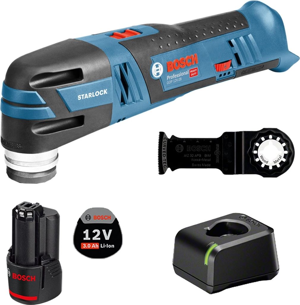 Bosch Akku-Multi-Cutter GOP 12V-28 / 1x 3,0 Ah Akku + Ladegerät