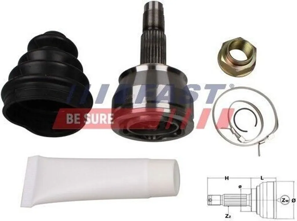 Réparation transmission Fiat 500 et Punto - Jeu de joint FAST FT25084K