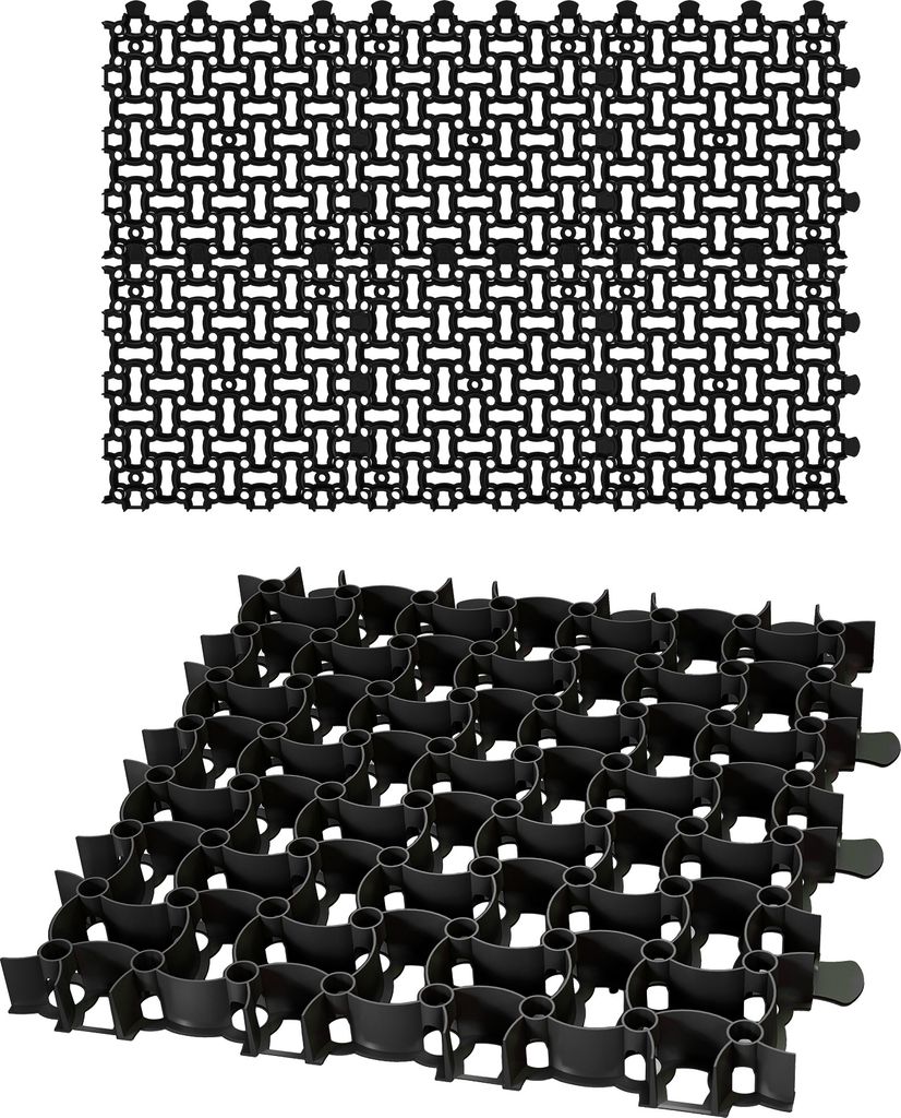 BigDean 6x Rasengitter Paddockplatte SCHWARZ 50x50 cm Produktbild 