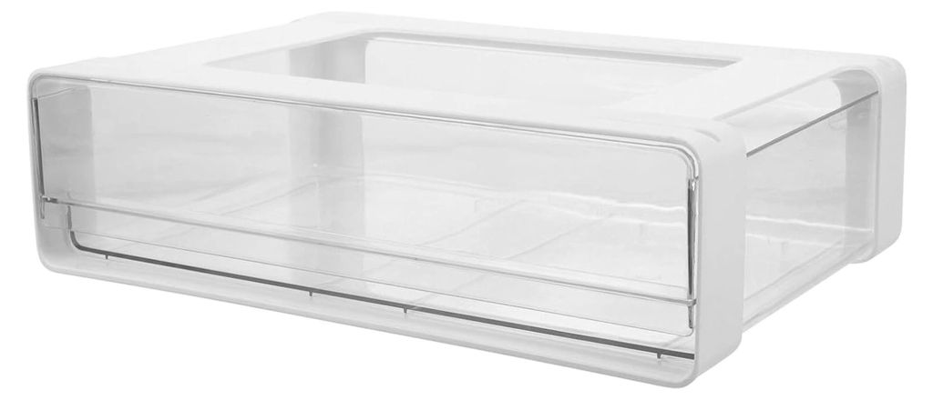 Transparenter Schreibtisch-Organizer mit Fächern für klebefreie Montage und multifunktionale Untertisch-Schublade zur platzsparenden Aufbewahrung...