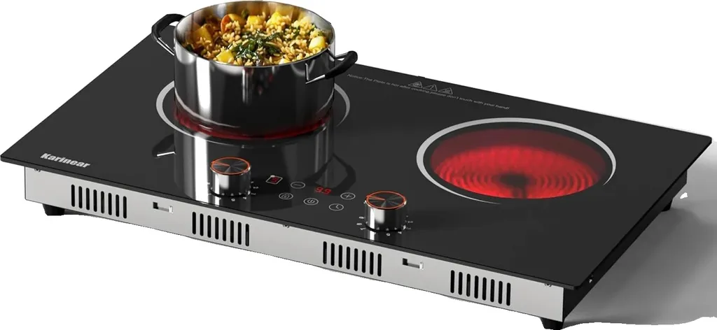 Table de cuisson céramique 3200W double zone - Haute performance