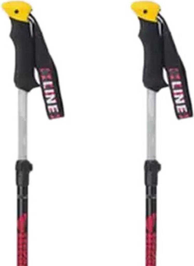 Bâtons de ski télescopiques Line Slider transparents robustes