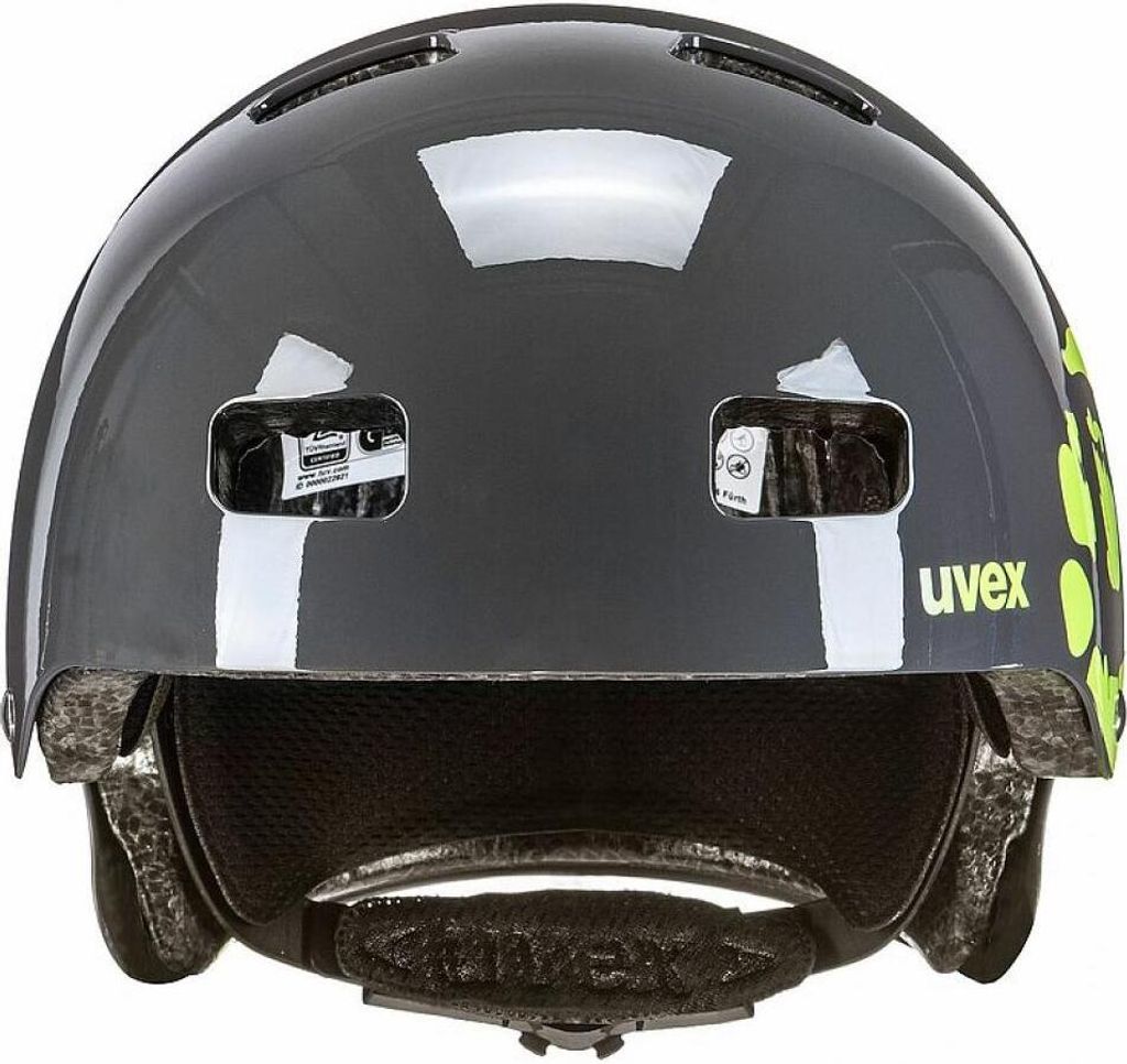 Kask Uvex Kid 3 dziecięcy szaro-limonkowy Dirtbike wielkość Zdjęcie produktu 2