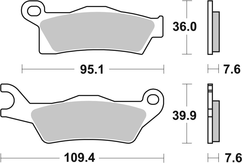 Bremsbeläge Kh617 Off-Road Racing Sinter Gold Farbe Can-Am Produktbild 