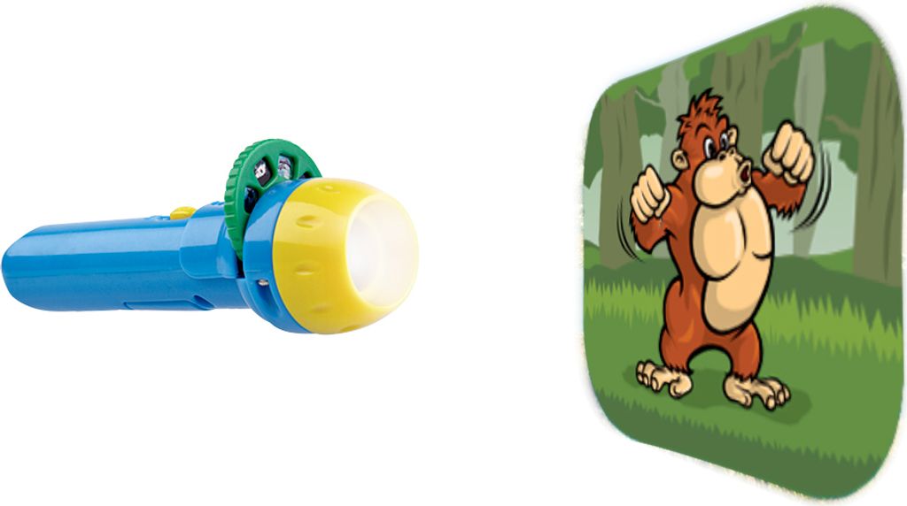 Fotoprojector + zaklamp 2-in-1, dierenmotief Productafbeelding 