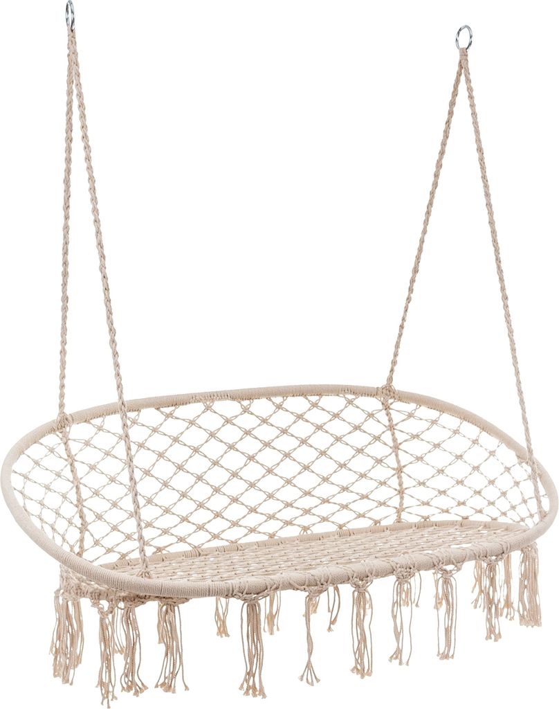 nabbi Hängend Schaukelstuhl Hamala 120x130 cm - cremig