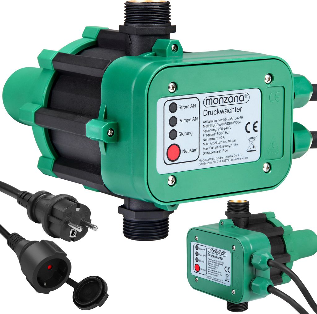 MONZANA® Pressostat pompe eau avec câble 10 bar protection Image du produit 
