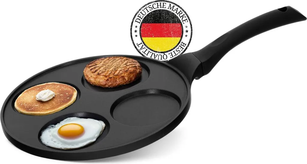 Padella Pancake Triplo Rivestimento Antiaderente Uova Oladji Induzione