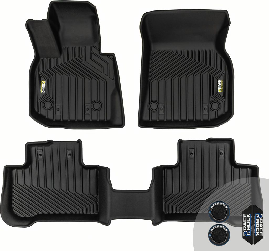 FROGUM Race Rock Autofussmatten 2in1 TPE + Velours für BMW X3 G01 2017-2024, für BMW X4 G02 ab 2018